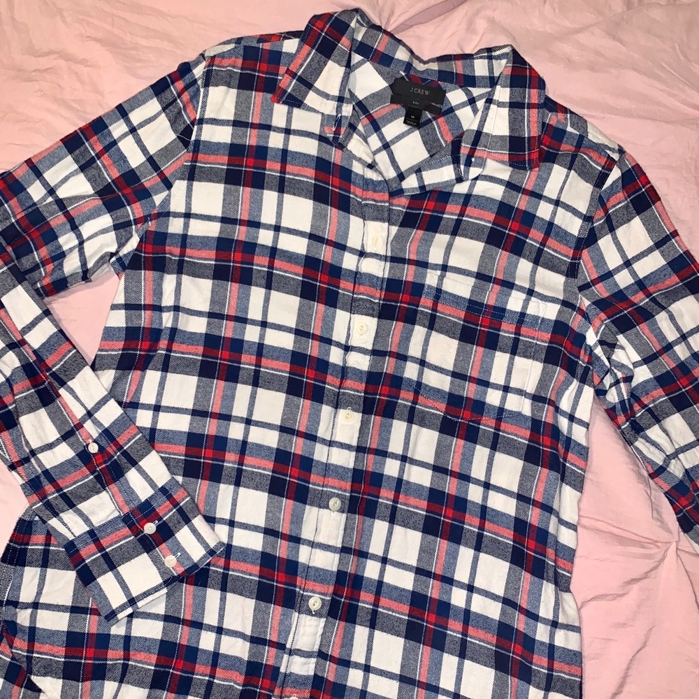 J Crew Classic-Fit Boy Flannel Shirt